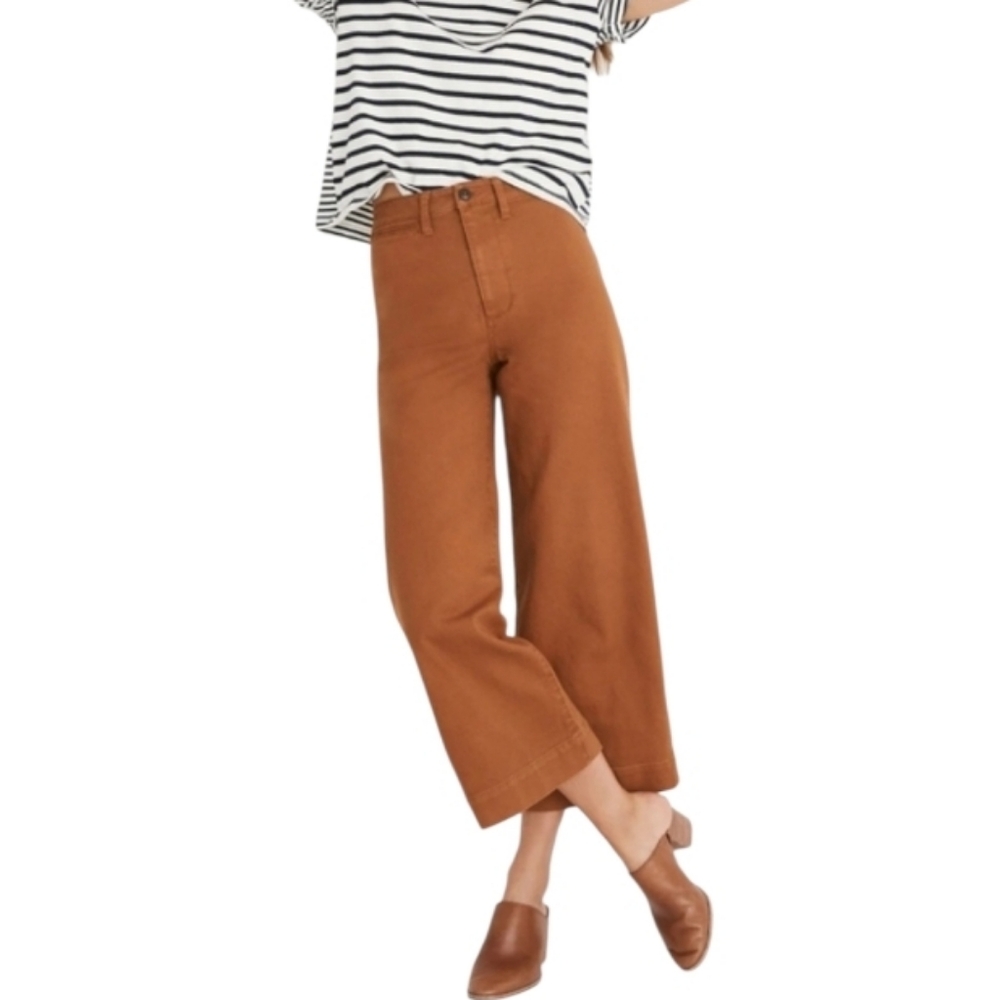 Madewell Emmett Brown Wide-Leg Cropped Jeans